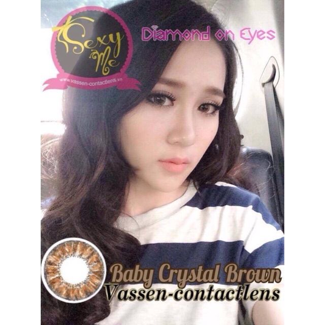 Lens Vassen cao cấp Crystal Gray/Brown