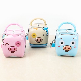 Cute Ống heo tiết kiệm có khóa dễ thương