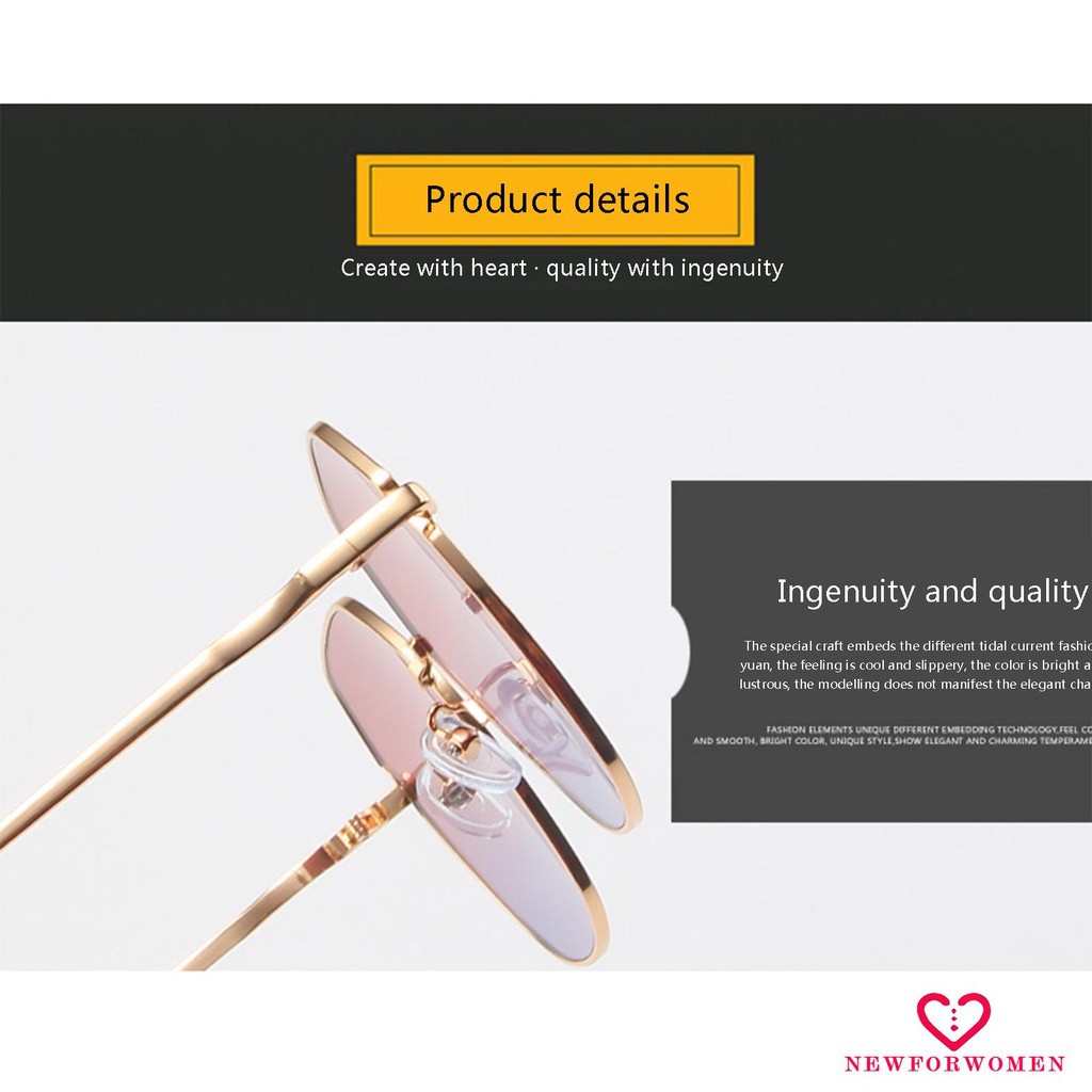 Kính Mát Nữ Gọng Kim Loại Chống Tia Uv | BigBuy360 - bigbuy360.vn