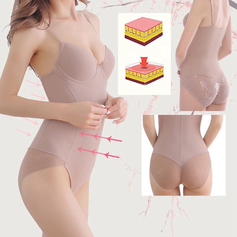 Body Suit Gen croset định hình toàn thân, nội y mặc trang phục thân mỏng