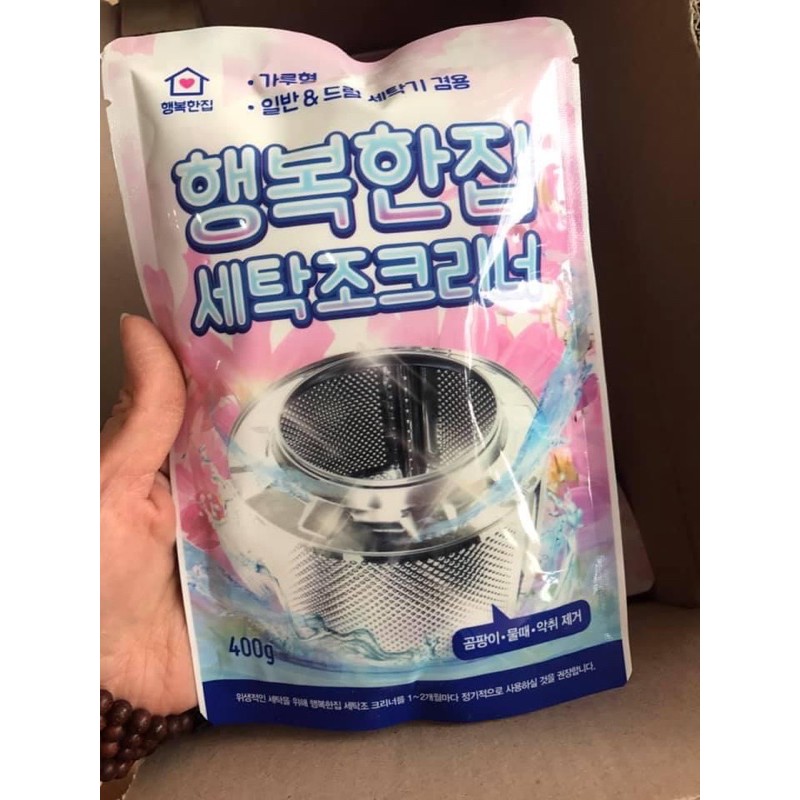 [Mẫu Chuẩn Hàn]Bột Tẩy Vệ Sinh Lồng Máy Giặt Hàn Quốc Siêu Sạch 400Gram