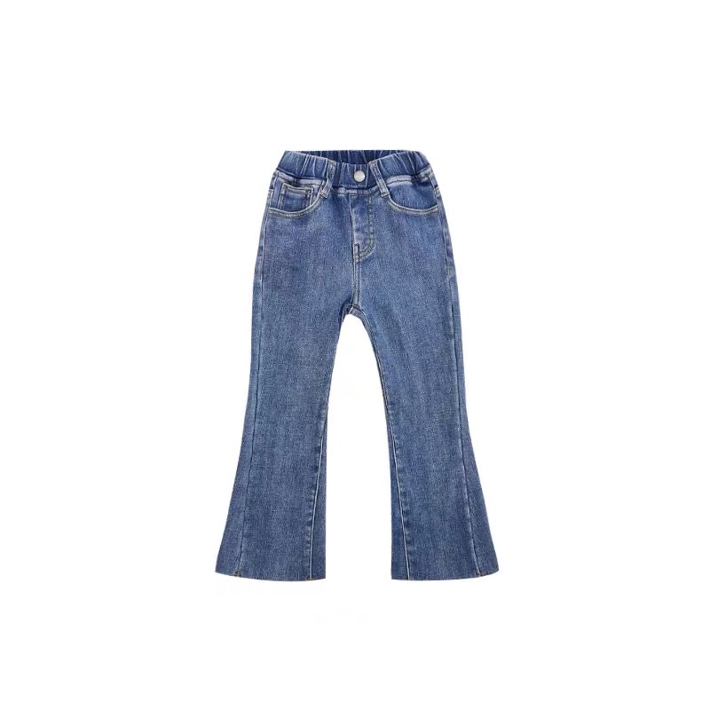 Quần Jeans Ống Loe Tua Gấu Cho Bé Từ 1 đến 5 tuổi_ Hàng Cao Cấp