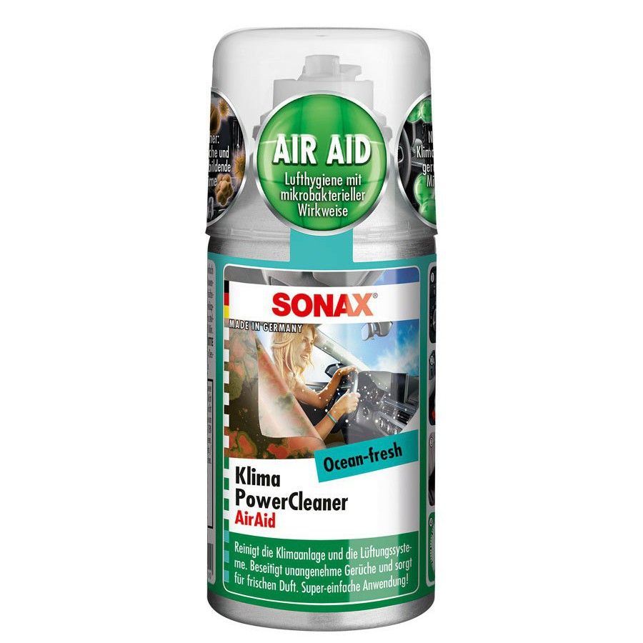 Khử mùi, diệt nấm mốc dàn lạnh ô tô thế hệ mới - Sonax a/c cleaner Air Aid