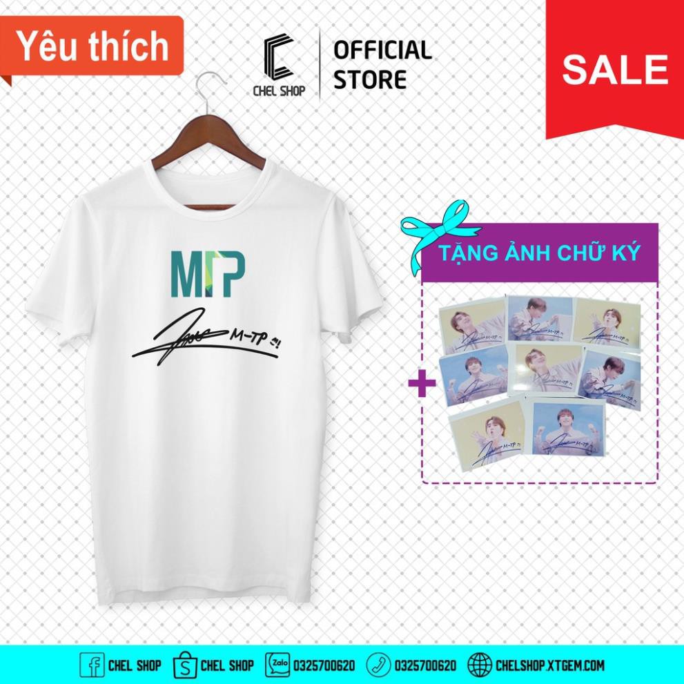 BAN CHẠY Áo thun logo & chữ ký Sơn Tùng MTP [TẶNG ẢNH CHỮ KÝ]