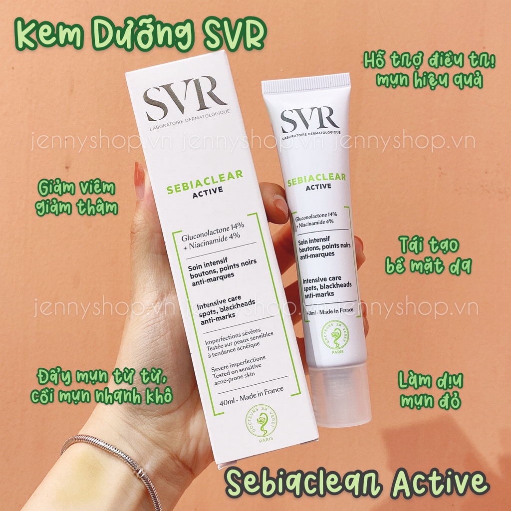 Kem Dưỡng Da Dầu Mụn SVR Sebiaclear Active