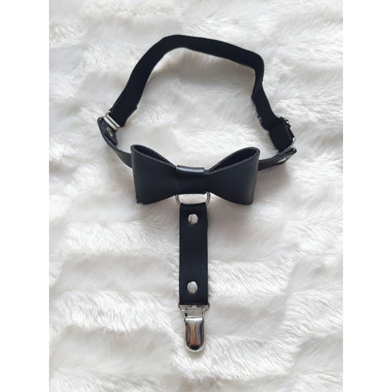 Choker đùi carter harness sexy - kẹp nịt tất vớ lolita JK đính nơ