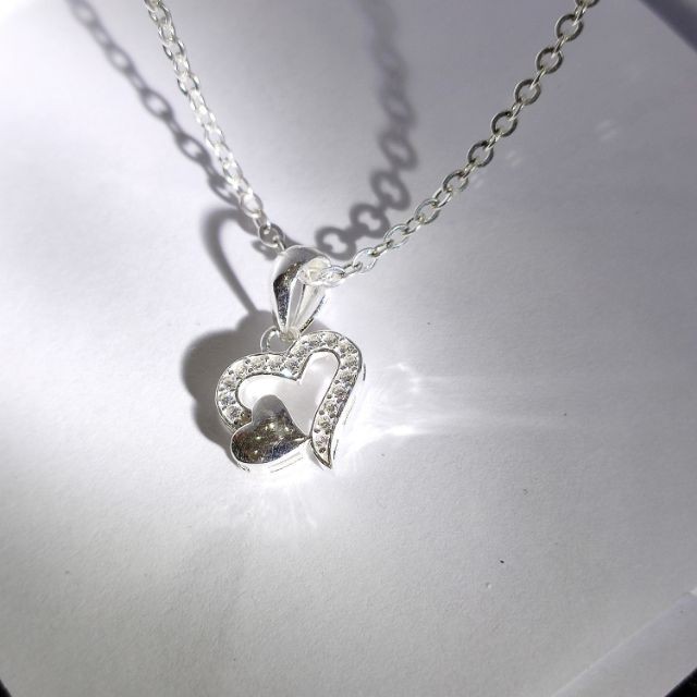 Dây chuyền tim bạc ta_ Van jw