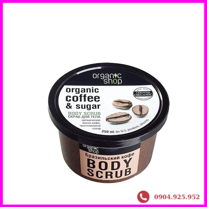 Tẩy Da Chết Toàn Thân Organic Coffee &amp; Sugar Body Scrub