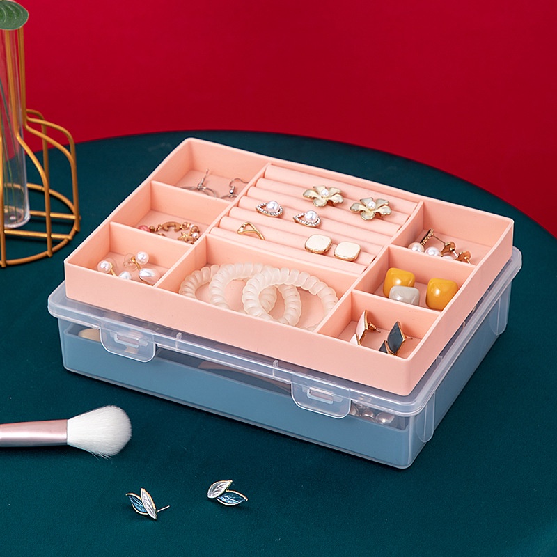 Hộp Silicone Đựng Trang Sức Để Bàn Nhiều Ngăn Sáng Tạo