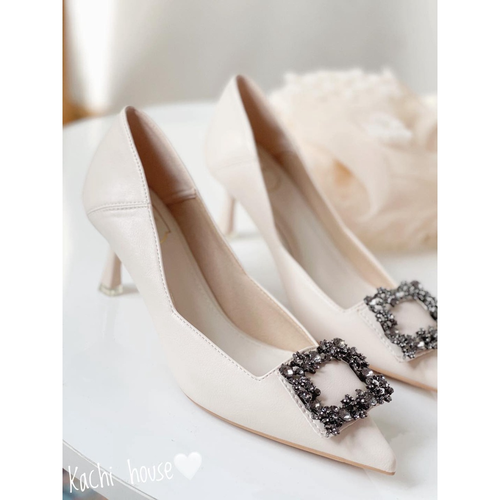 Cao gót da lỳ đá vuông A618-11- Kachi House