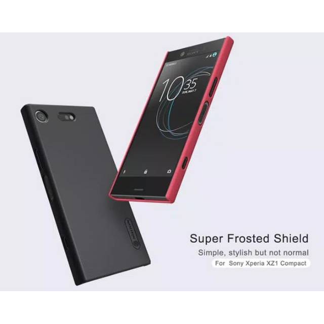 Ốp Điện Thoại Nillkin Cứng Màu Đen Cho Xperia Xz1 Compact