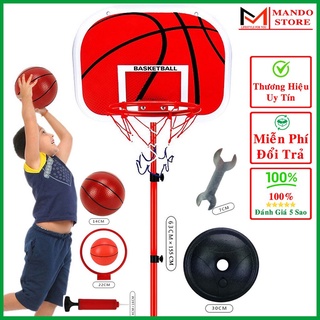 Bộ Bóng rổ mini cho bé nam-Full phụ kiện-trụ sắt mini cho bé