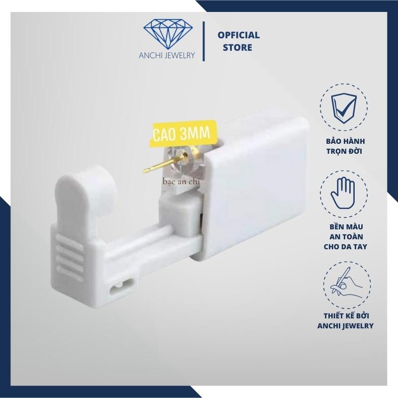 Dụng cụ tự bấm, xỏ lỗ tai có khuyên sẵn cho nam, nữ,e bé  không đau,Anchi jewelry