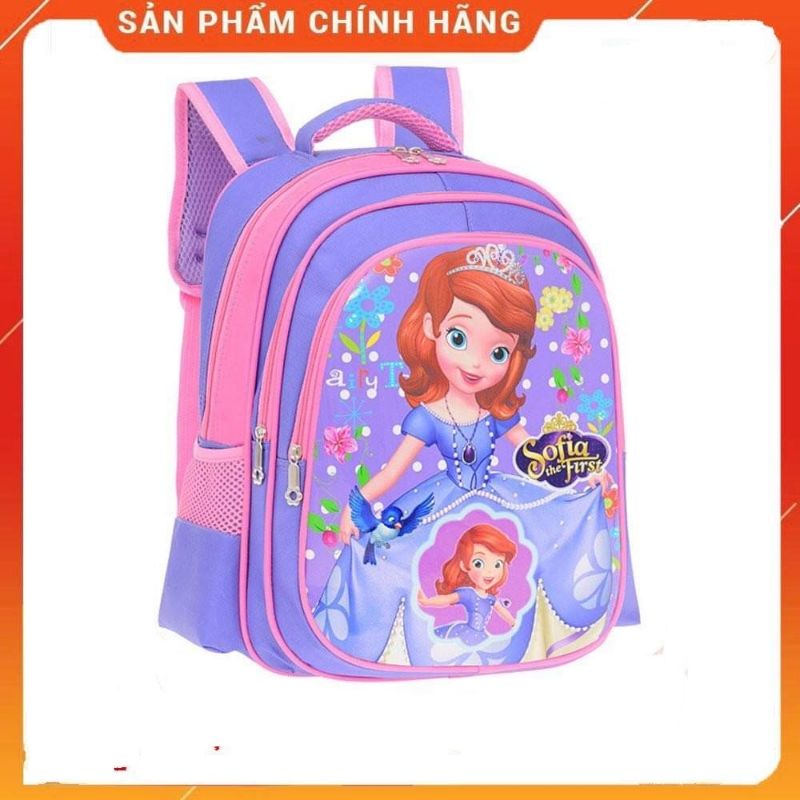 Balo công chúa Sofia ba lô học sinh tiểu học bé gái Sofia siêu nhẹ size lớn 6-12 tuổi