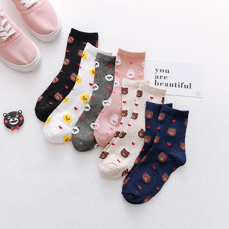 Cute women's cotton socks Women's socks