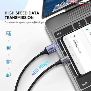 Cáp sạc nhanh USB Type-C Ugreen chính hãng