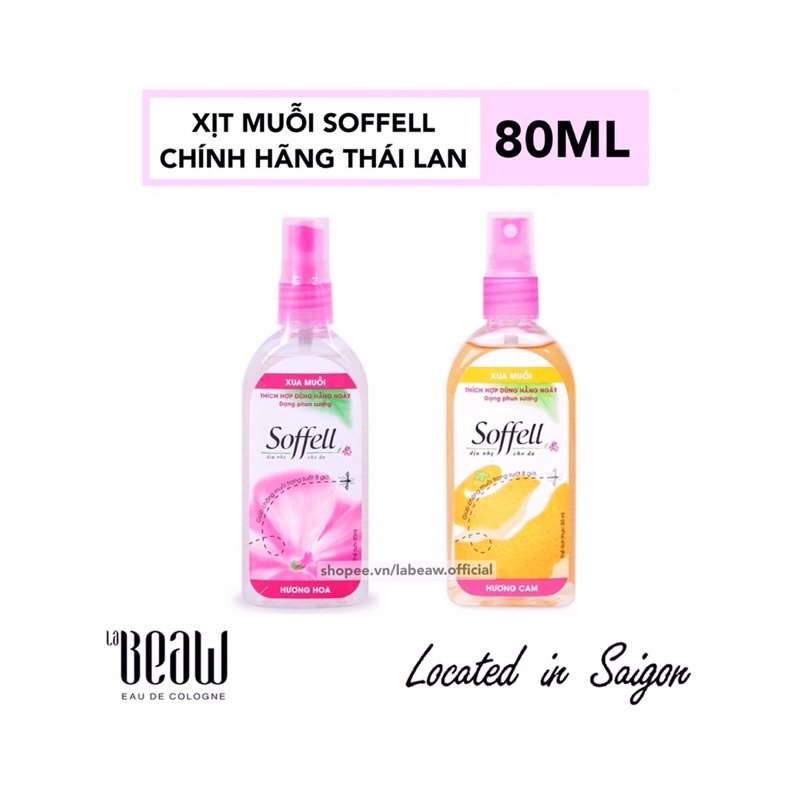 [HÀNG THÁI] Xịt chống muỗi SOFELL 80ML đuỗi muỗi cực hiệu quả