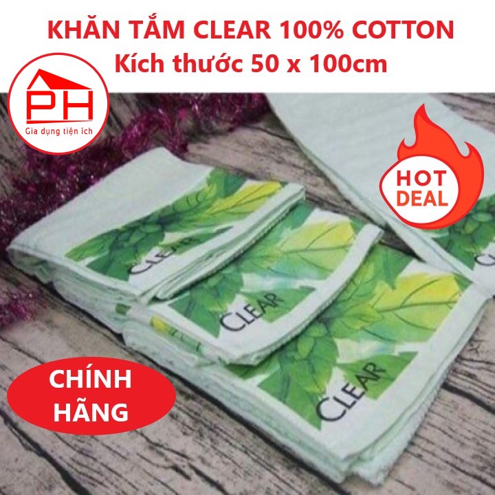 KHĂN TẮM CLEAR ( 50 x 100cm Mầu Xanh ) hàng cao cấp 100% cotton khăn quấn mềm mại thấm hút tốt - SẢN PHẨM KHÔNG CÓ NHIỀU