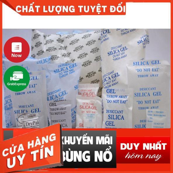 [Hot] Gói hút ẩm Silicagel 1kg loại túi 1/2/3/4/5/10/20/50/100gr/200/500/1000g - dùng trong thực phẩm, hàng hóa, quần áo