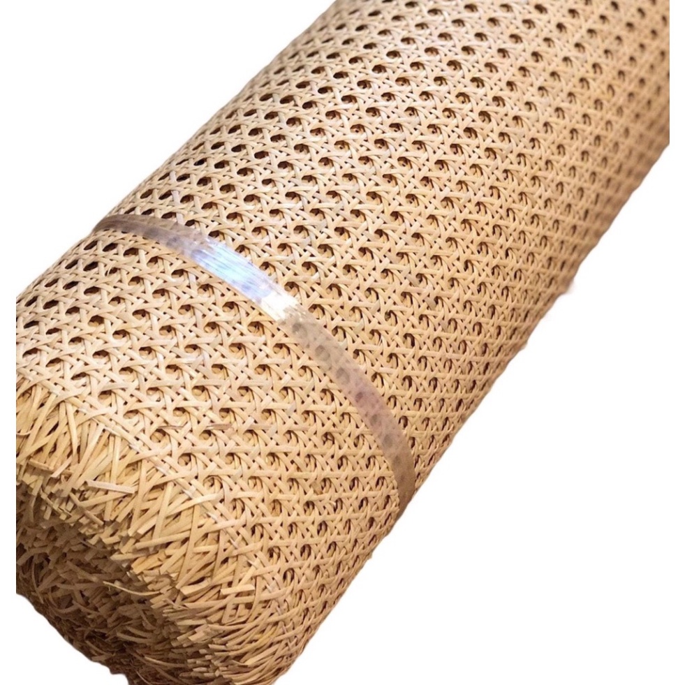 Tấm Mành mây đan mắt cáo bằng sợi nhựa khổ 90cm mầu vàng giá xưởng