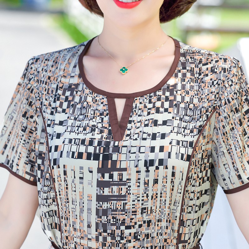 #C6043 VÁY VOAN LỤA 2 MÀU SANG TRỌNG, QUÝ PHÁI. MẪU VÁY HOT NHẤT 2021 CHO NGƯỜI TRUNG NIÊN <3 QUÀ TẶNG CHO MẸ | BigBuy360 - bigbuy360.vn