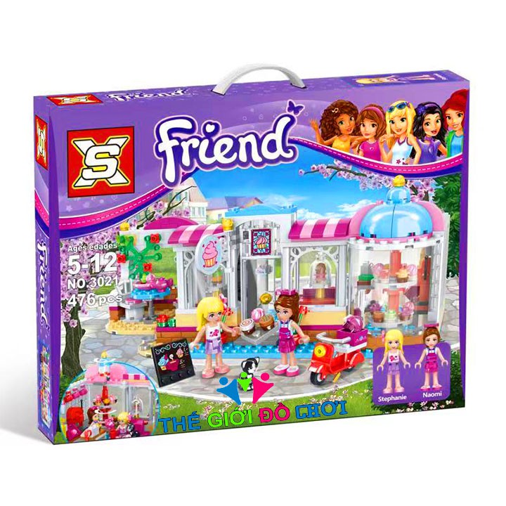 Bộ Lego Lắp Ghép Friends Tiệm Cafe / 476 Mảnh Ghép. Lego Ninjago Đồ Chơi Thông Minh