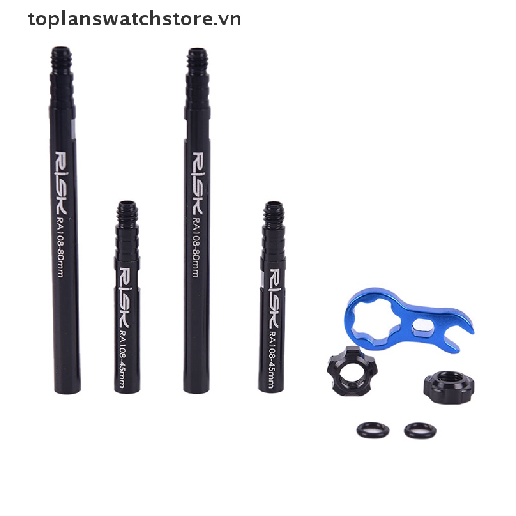 Set 2 Ống Nối Dài Van Xe Đạp Kèm Cờ Lê Chuyên Dụng