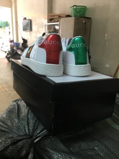 (Free ship+fullbox) Giay gucci hình con ong