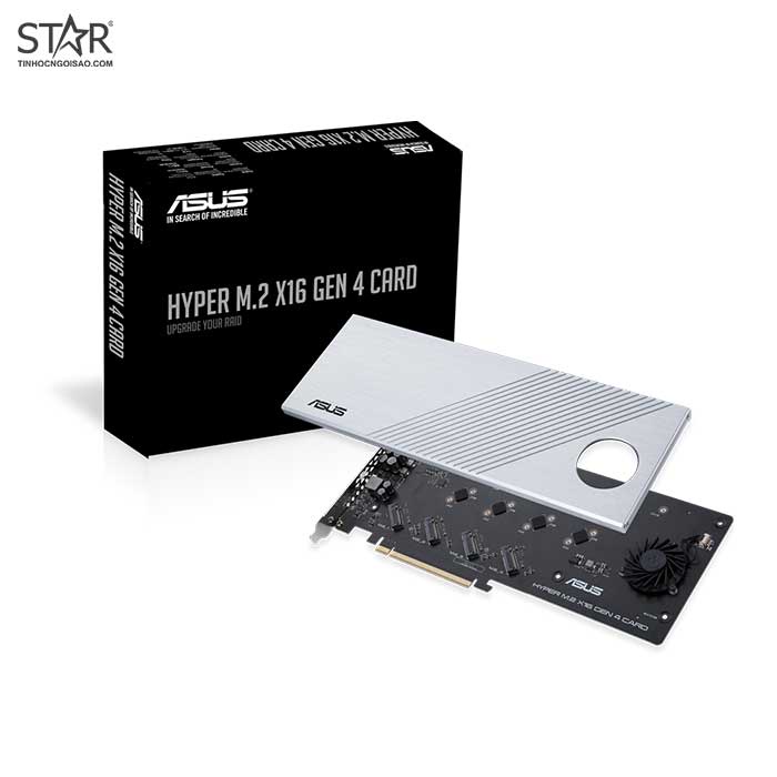 Card mở rộng SSD Asus HYPER M.2 X16 GEN 4 (90MC08A0-M0UAY0)