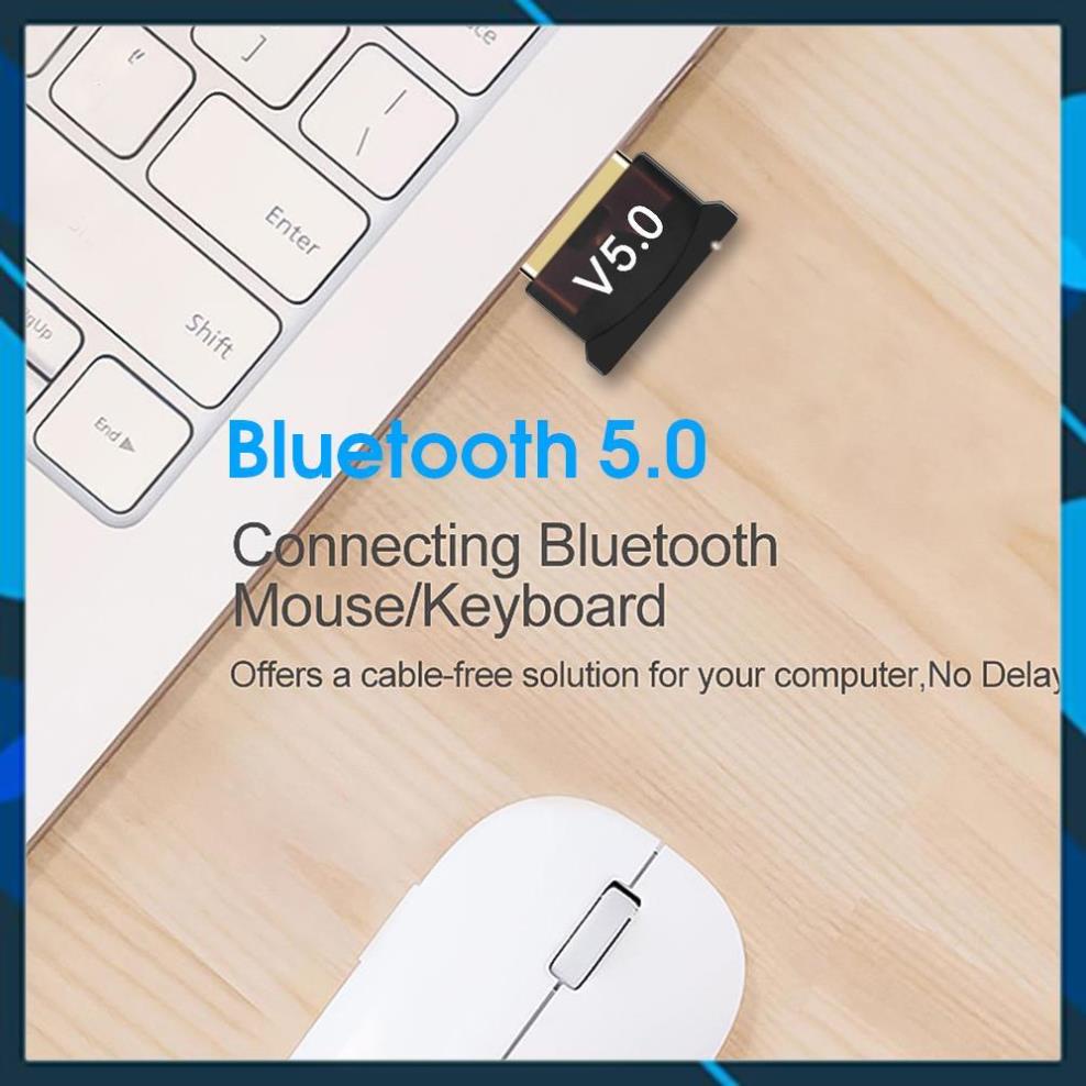 USB Bluetooth 5.0 cho PC -USB Bluetooth Máy tính kết nối 20m V5.0 [TIỆN DỤNG]
