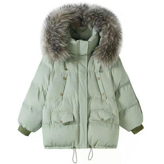 [ Order ] Áo khoác phao mũ lông oversize ( kèm ảnh thật sau )