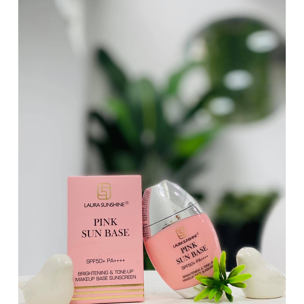 Kem Chống Nắng Kiêm Kem Lót Nâng Tone Da Hàn Quốc Pink Sun Base Spf 50+ Pa++++ Laura Sunshine Nhật Kim Anh