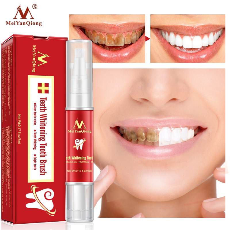 MeiYanQiong Teeth Whitening Pen Removes Plaque Stains Serum Oral Hygiene Cleaning 5ml