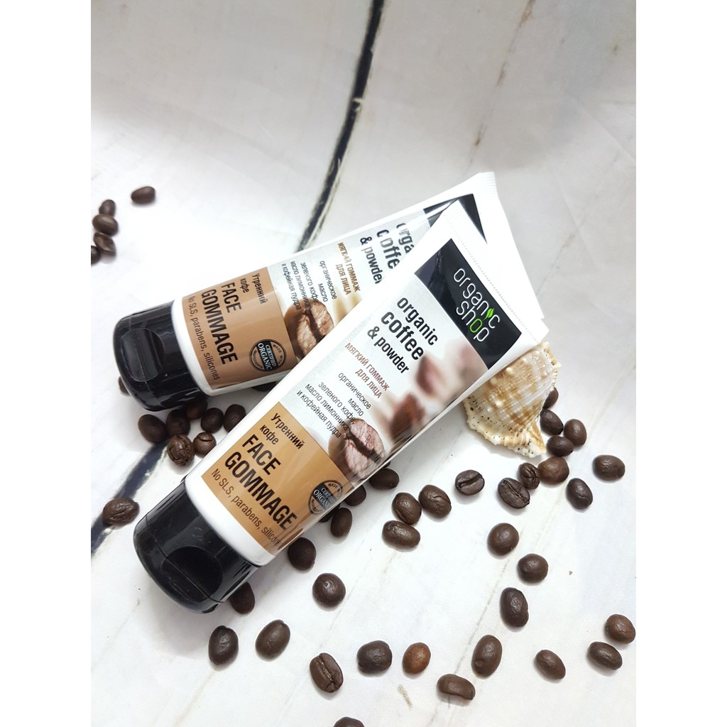 TẨY TẾ BÀO CHẾT MẶT ORGANIC SHOP - ORGANIC COFFEE & POWDER