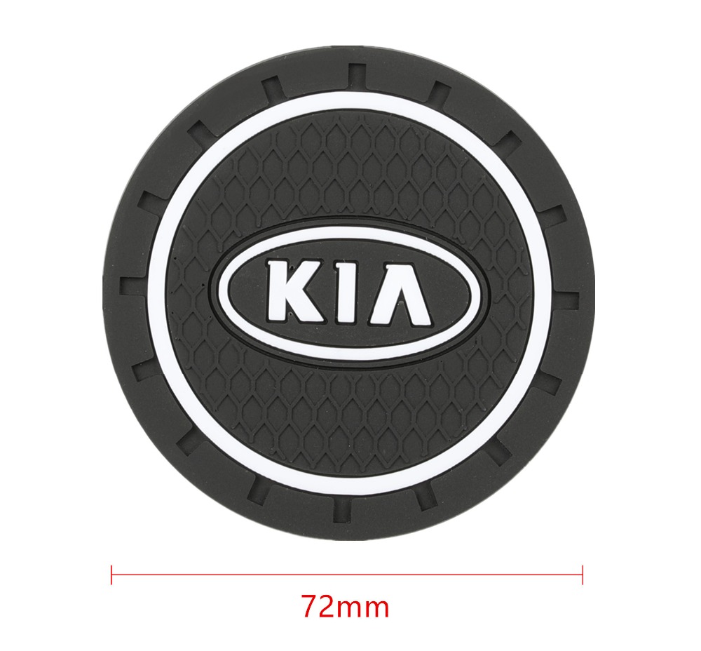 Set 2 tấm lót cao su chống trượt cho xe hơi Kia Morning Seltos K3 Carens Forte Cerato Soluto