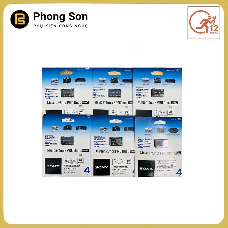 [Mã 159ELSALE hoàn 7% đơn 300K] Thẻ nhớ Memory Stick PRO Duo 4GB Sony ,Bảo hành 60 tháng