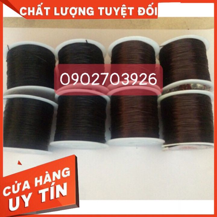 Chỉ nối tóc chuyên dùng  cho Salon -loại chỉ dai đàn hồi tốt -giúp cho thợ nối tóc dễ dàng có maud đen và màu nâucos