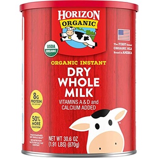 Sữa Horizon Organic Instant Dry Whole Milk 870 gram - sữa tươi hữu cơ dạng bột (Hàng Mỹ)