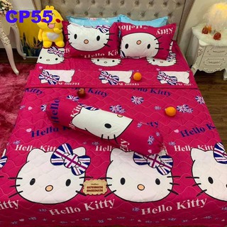 Set Chăn ga gối CP55 Cotton Poly 5 món Full 8 màu