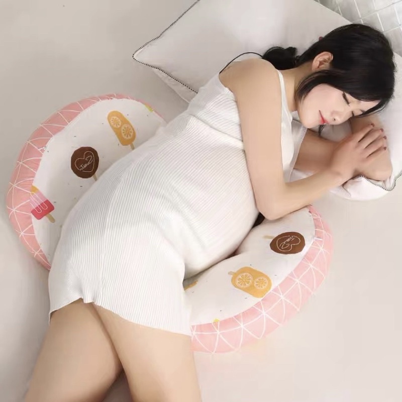 Gối bầu cánh tiên cao cấp, gối bà bầu, nâng đỡ bụng, hỗ trợ giảm đau lưng