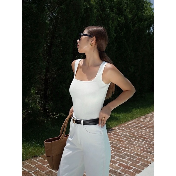 Áo ba lỗ sát nách cổ U thun tăm dư xịn A705