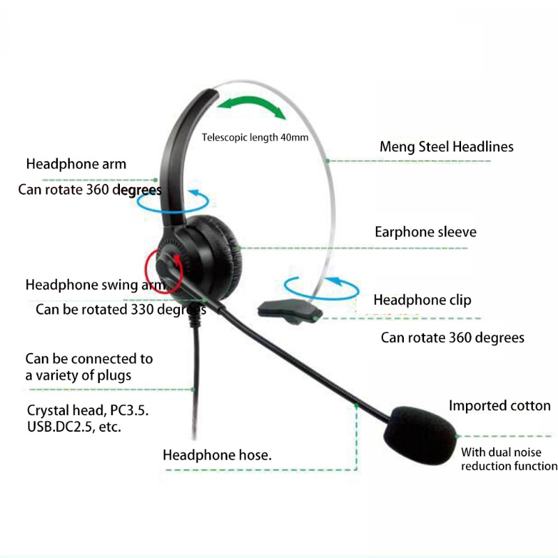 Tai Nghe zzz 98.43in Cổng USB Chuyên Dụng Cho Máy Tính
