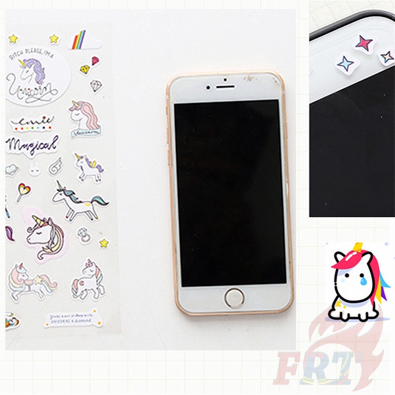 ❉ Unicorn Stickers ❉ 1 Sheet Fashion Album Scrapbooks Mixed DIY Decor Stickers