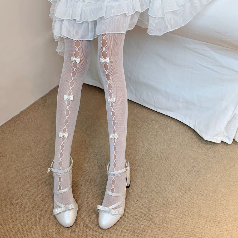 Quần Tất Ren Đính Nơ Gợi Cảm Cho Nữ