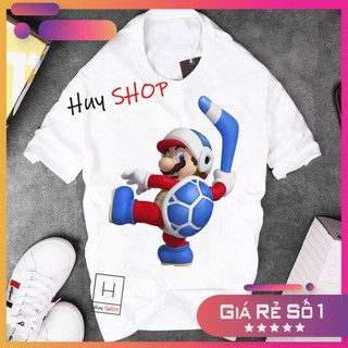 Áo thun Mario Cute dễ thương - Áo thun Hàn Quốc Unisex - Áo thun tay lỡ - Áo thun cặp đôi - Áo thun Hàn Quốc 368