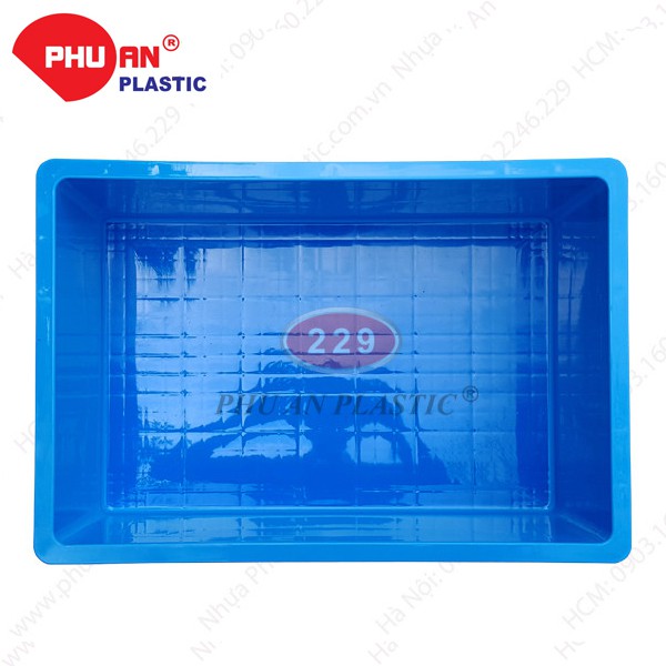 Thùng nhựa B4 Nhựa Phú An - Kích thước : 510 x 340 x 170 mm