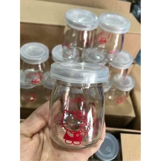 SÉT 12 HŨ SỮA CHUA THỦY TINH