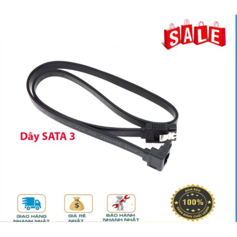 Dây tín hiệu Sata 3 Hàng bóc main chuẩn 6Gb/s cho HDD, SSD, DVD... Cable sata new 100%