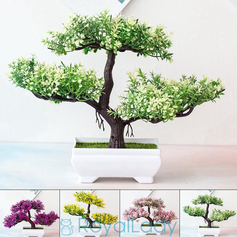 Cây bon sai nhân tạo xinh xắn trang trí nhà cửa