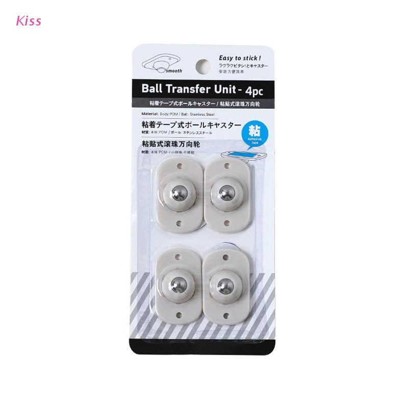 Bộ 4 Bánh Xe Xoay 360 Độ Mini Chuyên Dùng° Hộp Đựng Đồ Dùng/ Đồ Dùng Nội Thất/ Tủ Đồ Dùng Bằng Thép Có Thể Xoay Tiện Dụng Chất Lượng Cao